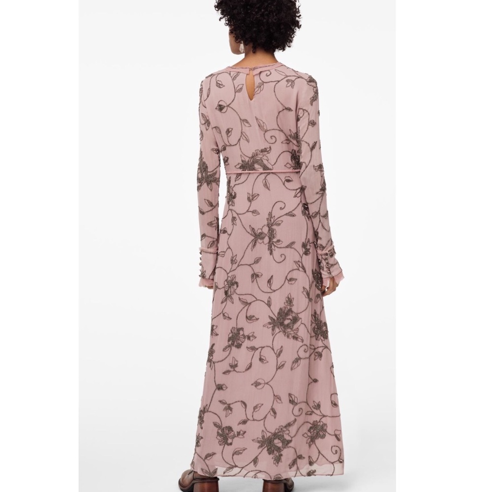 ZARA LIMITED EDITION LONG DRESS WITH APPLIQUÉS - Picture 14 of 16